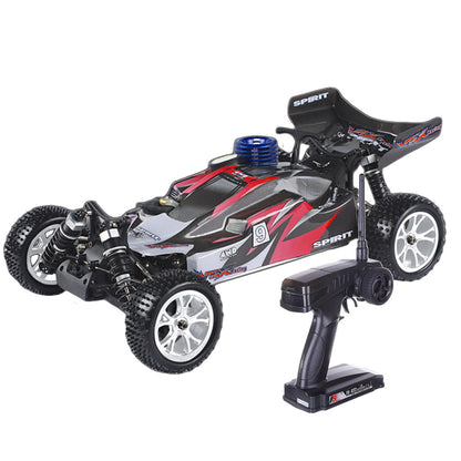 High-Speed 1/10 Scale 4WD Nitro RC Truck with 75km/h Velocity and Waterproof Features RC Car Diyengmod Red + White