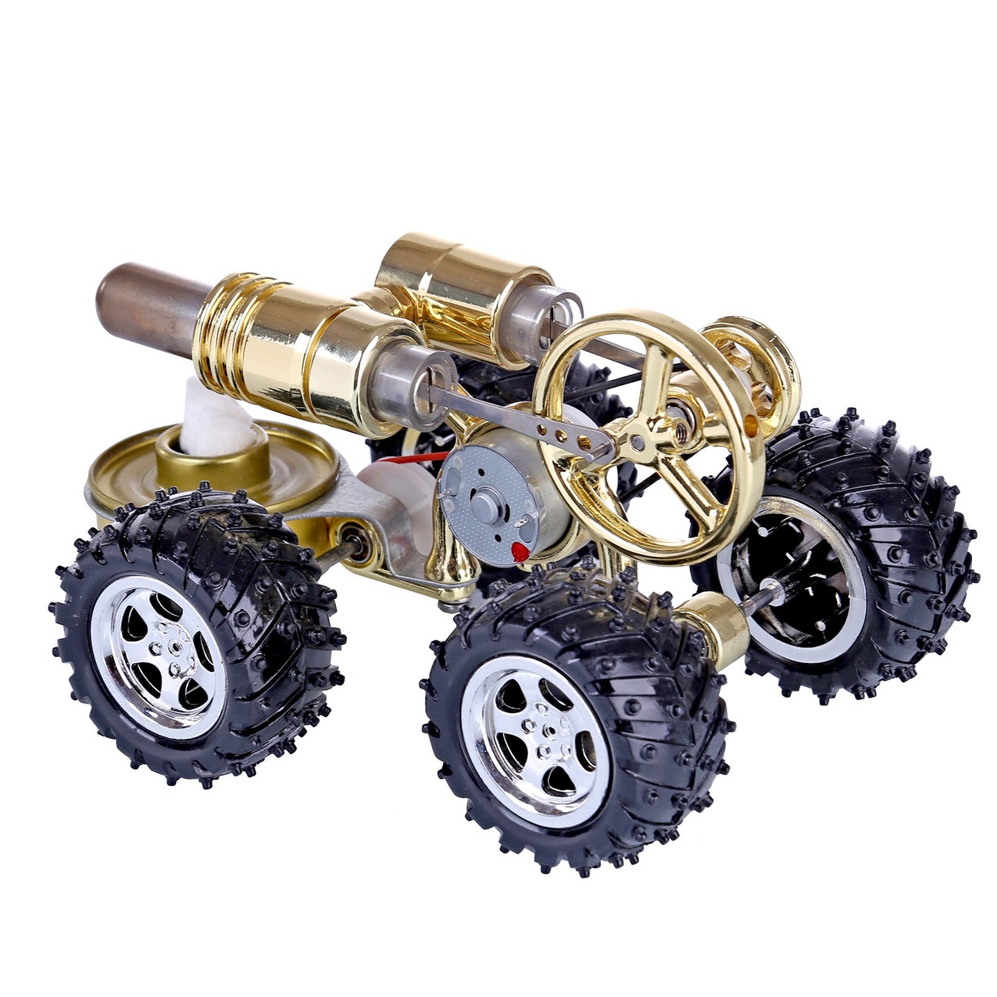 Stirling Engine Powered Car Model - Educational DIY Science Experiment Kit Stirling Engine Vehicle Diyengmod