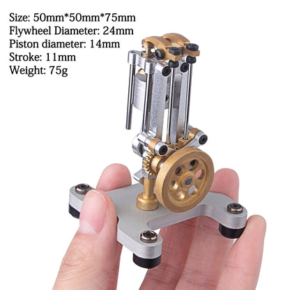 Mini Metal DIY 4-Stroke Internal Combustion Engine Model for Educational Science Demonstrations Engine Model Diyengmod