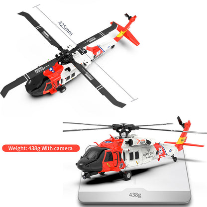 YUXIANG YXZNRC F09-S 1/47 Scale Brushless RC Helicopter with 2.4G 6CH Control - Ready to Fly RC Airplane Diyengmod