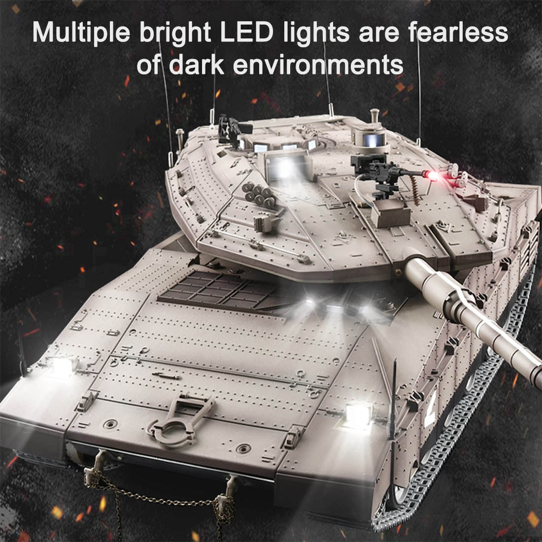 1/16 Scale Israeli Merkava-IV Remote Control Infrared Combat Tank - Ultimate DIY Battle Experience RC Tank Diyengmod