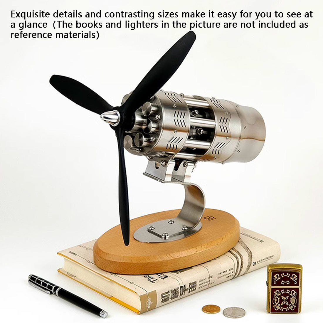 16-Cylinder Swash Plate Stirling Engine Mechanical Model - Unique Aircraft Art Toy Gift Engine Model Diyengmod