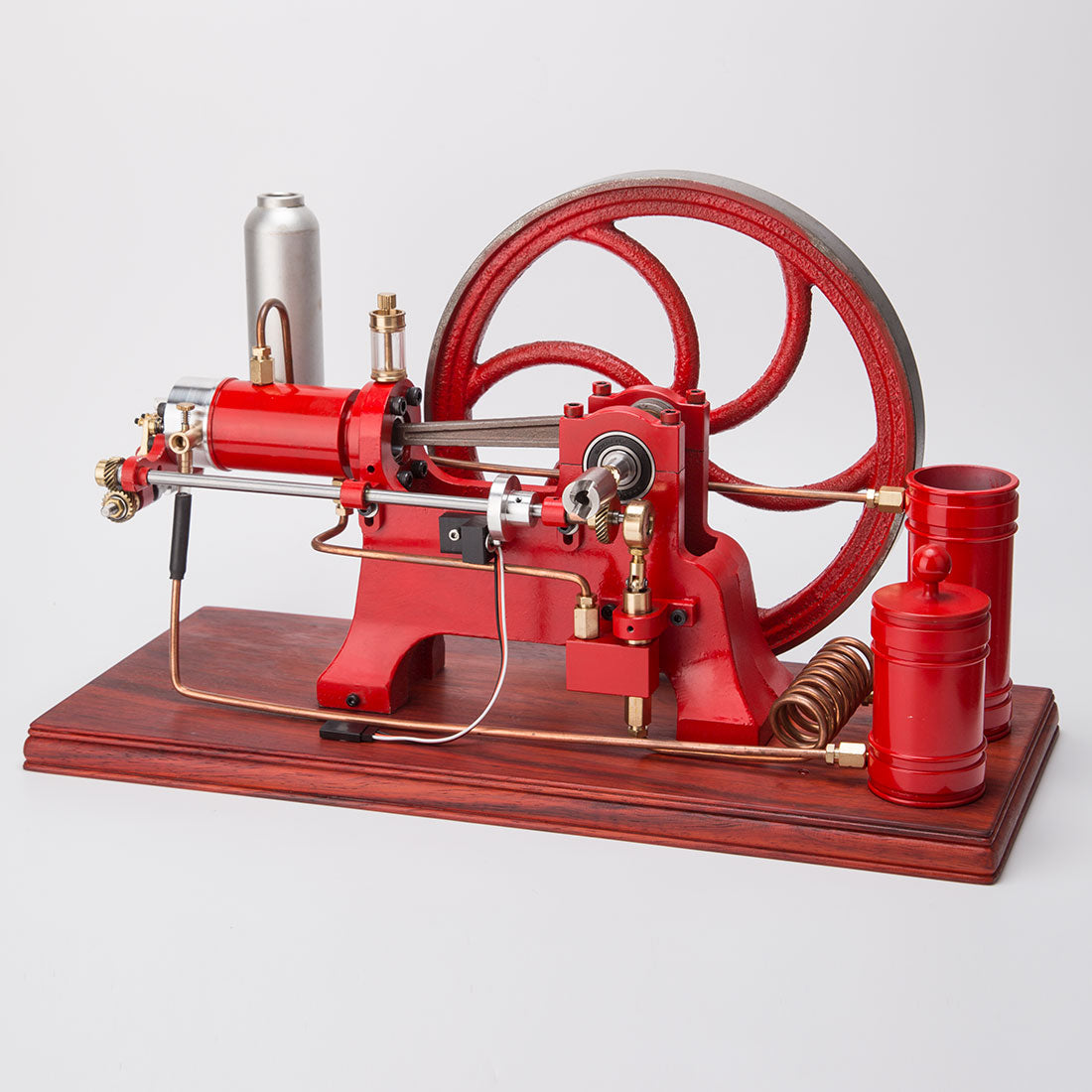 Vintage Inspired Horizontal Hot-Bulb Steam Engine Model with Water Cooling System Engine Models Diyengmod