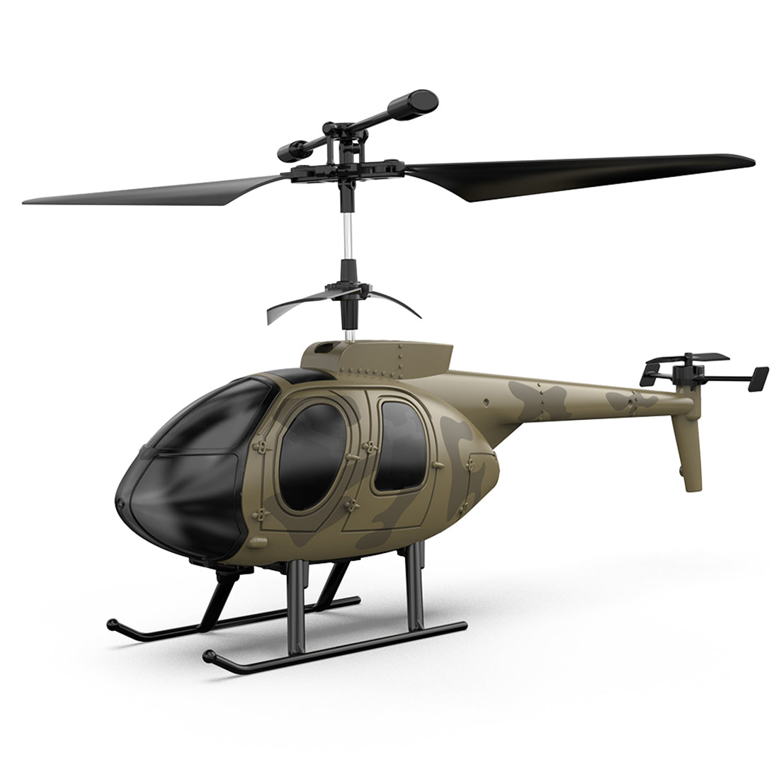 MD500 Green 2.4G RC Helicopter with 4CH Gyroscope - RTF Model for Beginners RC Airplane Diyengmod