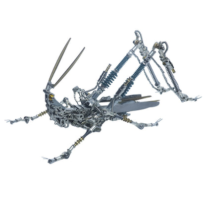 Mechanical 3D Metal Grasshopper Model Assembly Kit - STEM Engineering Craft 3D Puzzle Model Kit Diyengmod