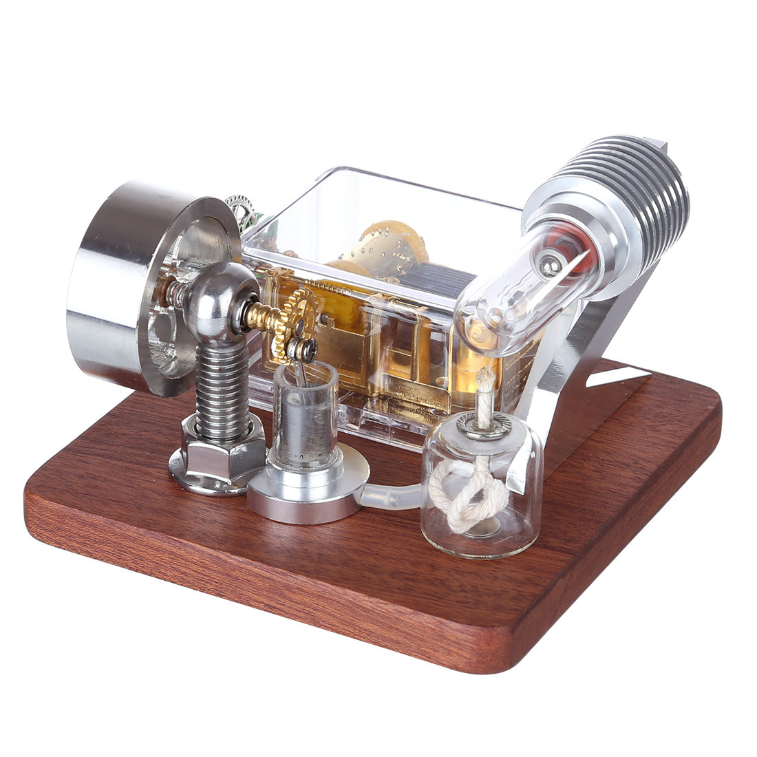 Stirling Engine with Musical Mechanical Box: Unique Science Experiment Toy Stirling Engine Diyengmod