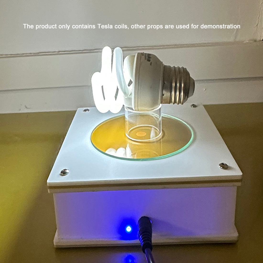 Creative Tesla Coil Lighting Model for Experimental Science and Technology Gifts Engine Models Diyengmod