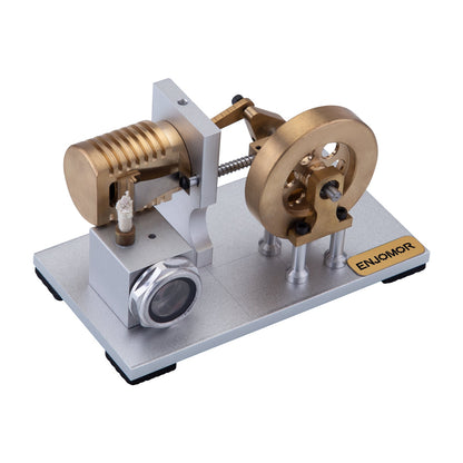 Premium Single Cylinder Stirling Engine Kit | Suction Fire Design - DIY Engineering Model Single Cylinder Stirling Engine Diyengmod