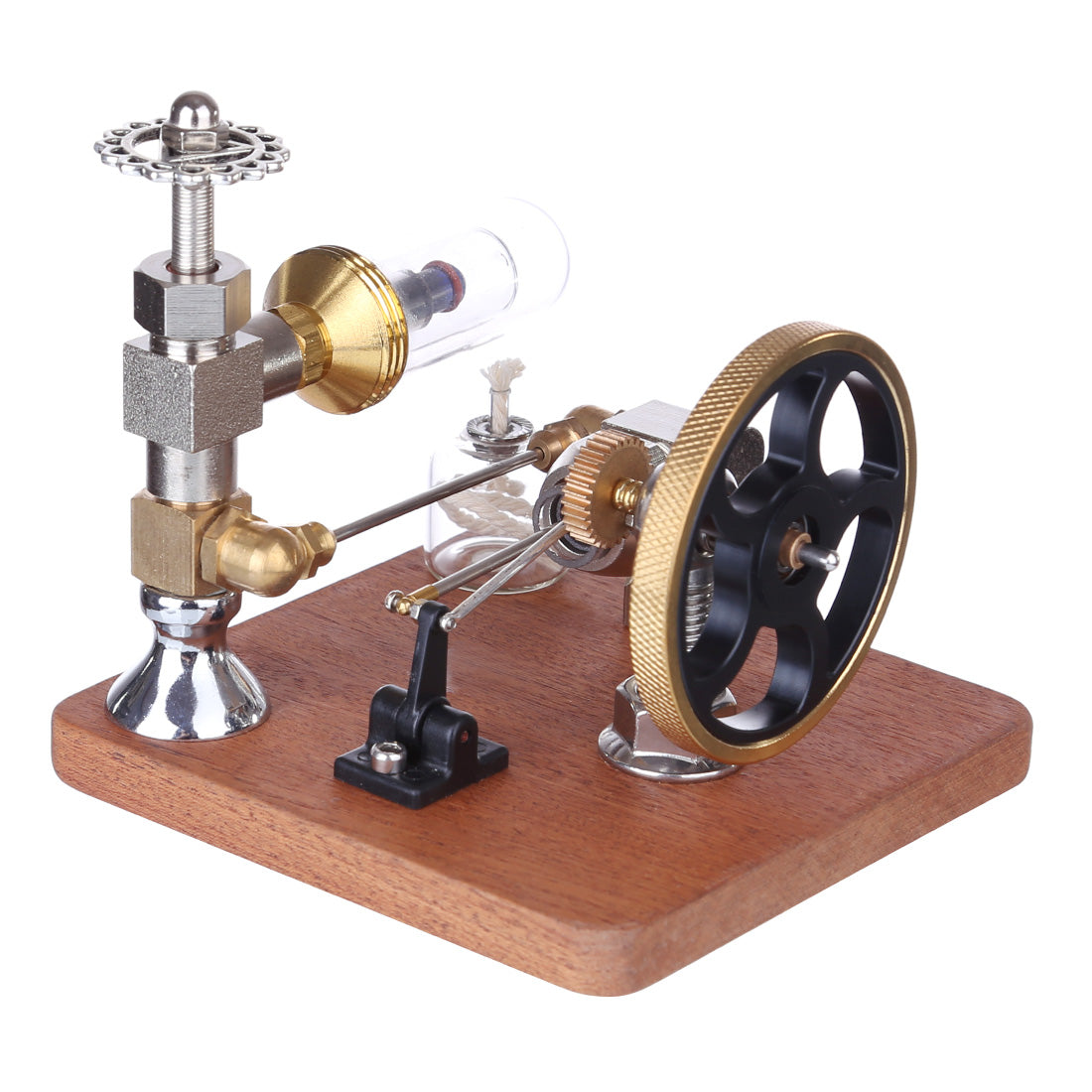 Adjustable Speed Stirling Engine Model with Vertical Flywheel | Educational Science Experiment Kit Stirling Engine Diyengmod