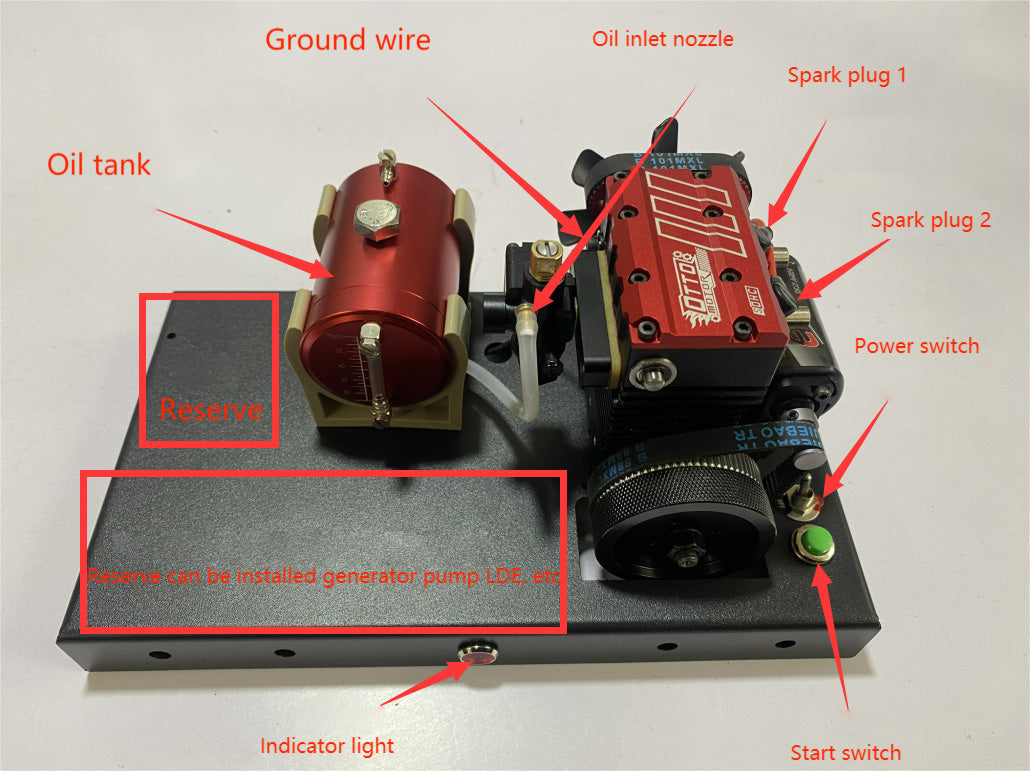 Gasoline Conversion Kit for SEMTO ST-NF2 Nitro Engine Model - DIY Engine Modification Accessories Diyengmod