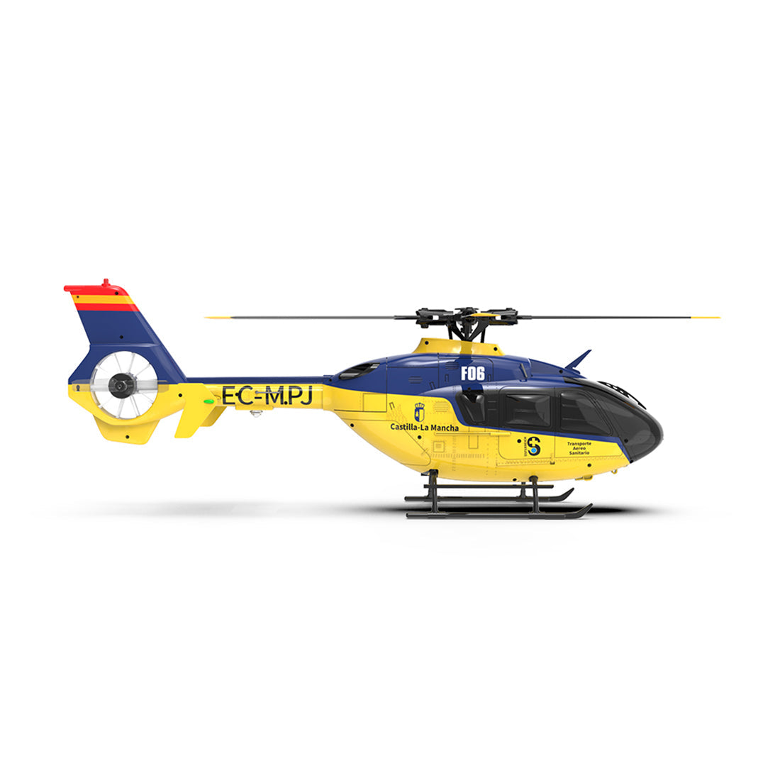 YU XIANG EC-135 1/36 Scale Brushless RC Helicopter with Dual-Shaft Drive and 6CH Stability System RC Airplanes Diyengmod