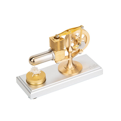 Miniature ENJOMOR Balance Beam Stirling Engine Model with External Combustion Design Engine Models Diyengmod