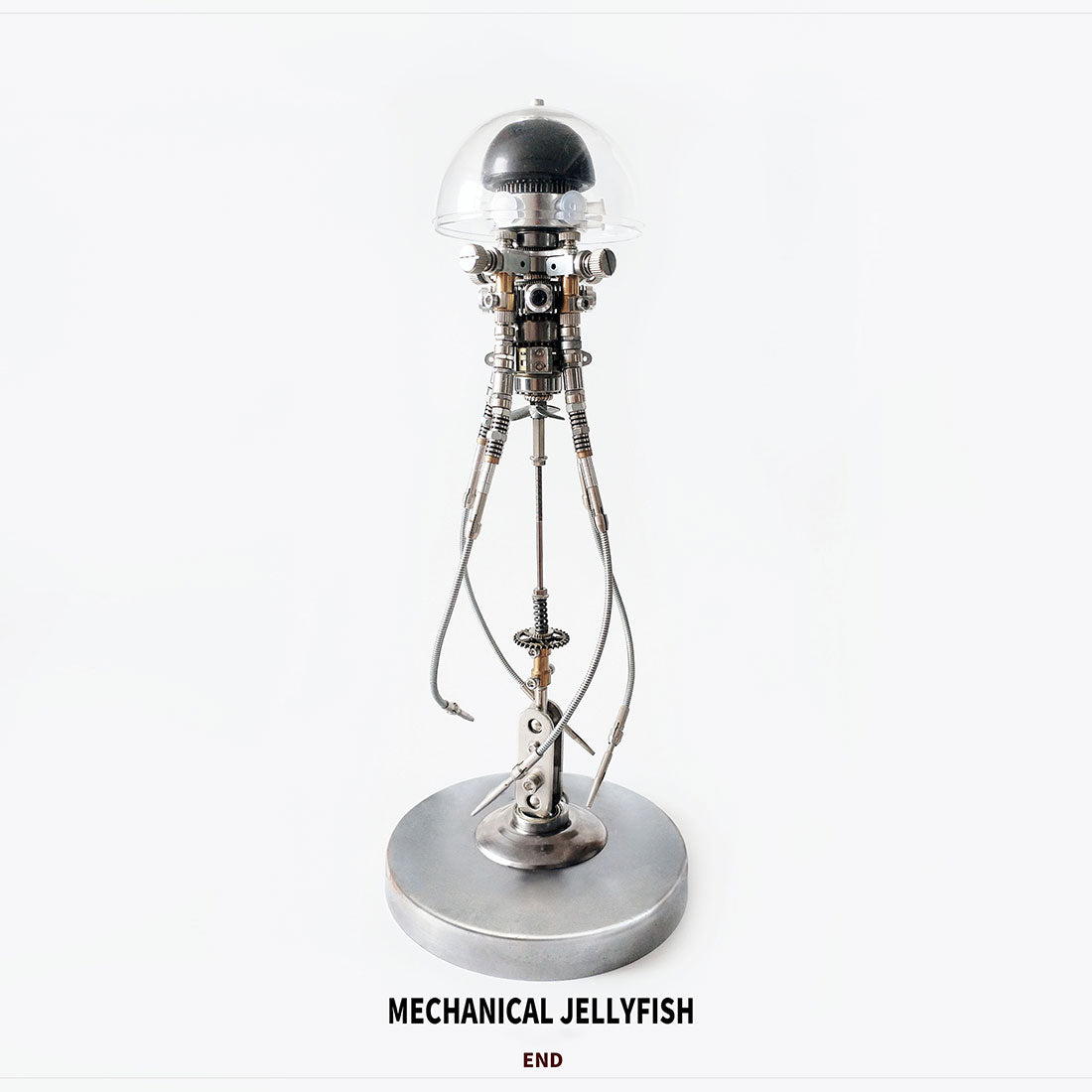 Steampunk Mechanical Jellyfish Bionic Model Kit with LED Lights - 3D DIY Desk Decor 3D Puzzle Model Kit Diyengmod