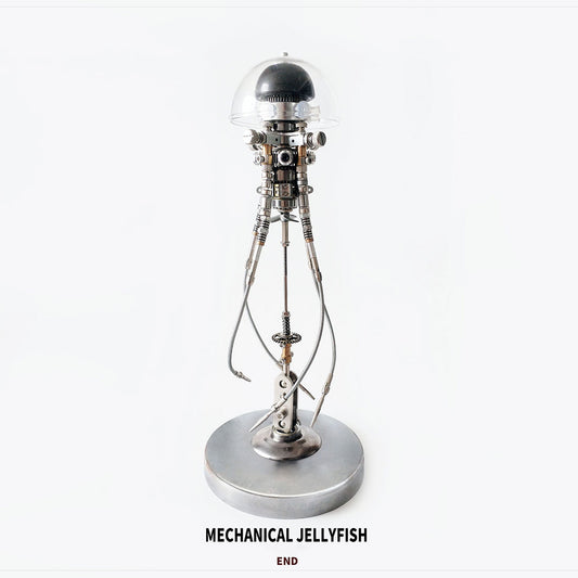 Steampunk Mechanical Jellyfish Bionic Model Kit with LED Lights - 3D DIY Desk Decor 3D Puzzle Model Kit Diyengmod