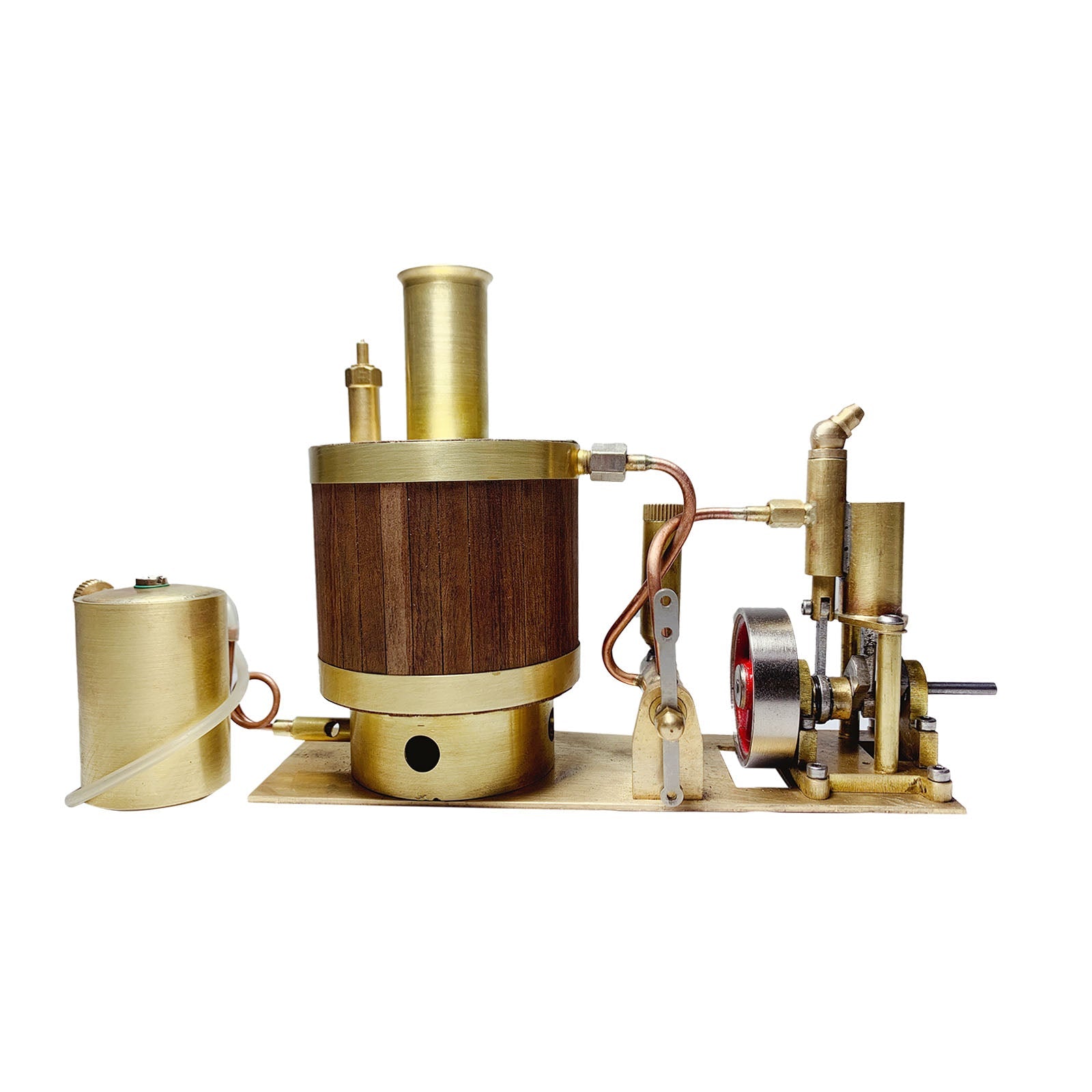 Compact Single-Cylinder Steam Engine Kit with Boiler for 50cm Model Ships Steam Engine Diyengmod