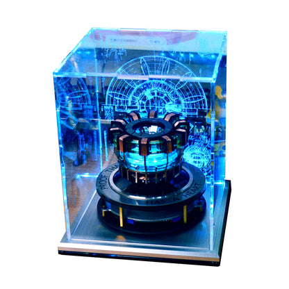 Magnetic Levitation MK1 Arc Reactor LED Desk Ornament - Floating & Rotating Tech Display Experiment Model Diyengmod