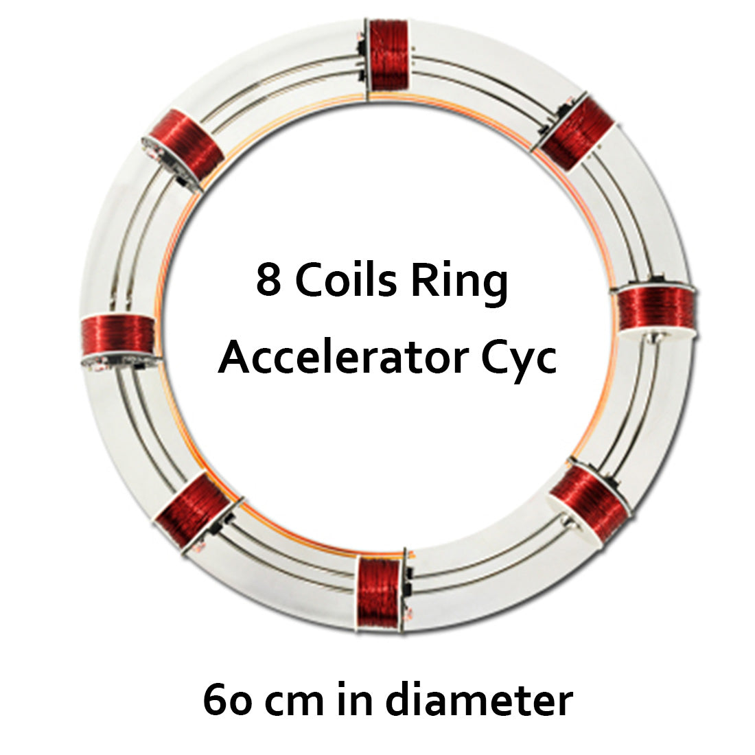 8-Coil Magnetic Accelerator DIY Physics Experiment Kit with High-Speed Magnetic Balls Engine Models Diyengmod