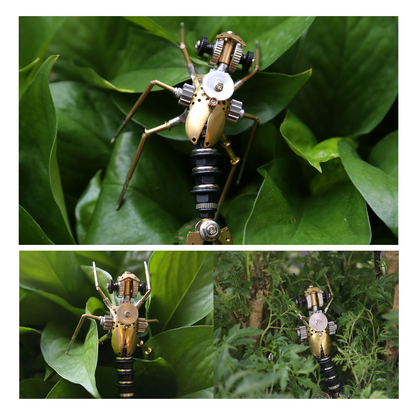 270-Piece Steampunk Insect Metal Model Kit - DIY Mechanical Mosquito, Deck Insect & Bee Trio for Home Decor 3D Puzzle Model Kit Diyengmod