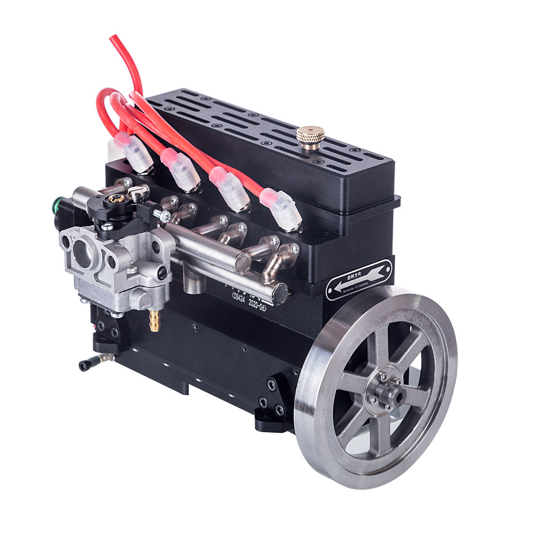 32cc Water-Cooled Inline Four-Cylinder Gasoline Engine for 1:5 RC Models - DIY Engine Modification Engine Models Diyengmod