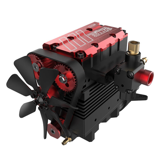 SEMTO ST-NF2 7cc SOHC Inline 2-Cylinder 4-Stroke Air-Cooled Nitro Engine Model Kit - High-Performance FS-L200AC RC Engine Diyengmod OTTO MOTOR