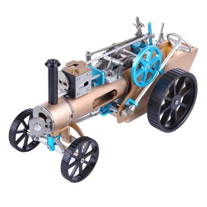 Metal Steam Car Engine DIY Assembly Kit - 272 Piece Gift Set for Collectors Diyengmod