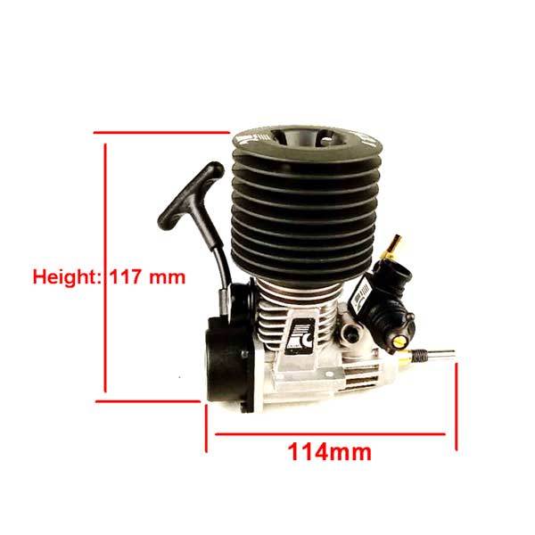 High-Performance 32000RPM 3.46cc Nitro Pull Start Engine for 1/8 RC Car - FC E-21R36-1 RC Engine Diyengmod