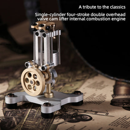 Mini Metal DIY 4-Stroke Internal Combustion Engine Model for Educational Science Demonstrations Engine Model Diyengmod