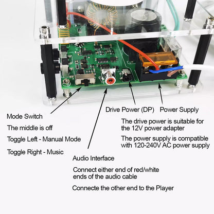 Compact Solid-State Tesla Coil with Musical Arc Playback - Innovative Science Experiment Gift Diyengmod