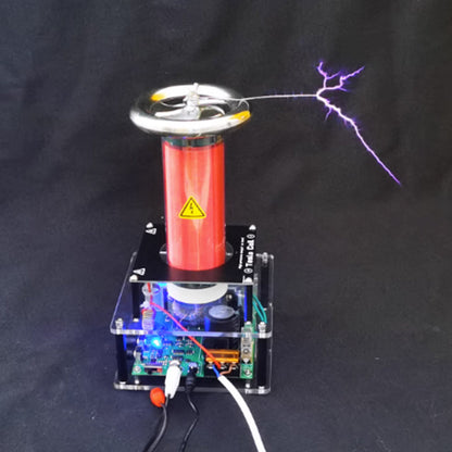 Compact Solid-State Tesla Coil with Musical Arc Playback - Innovative Science Experiment Gift Diyengmod