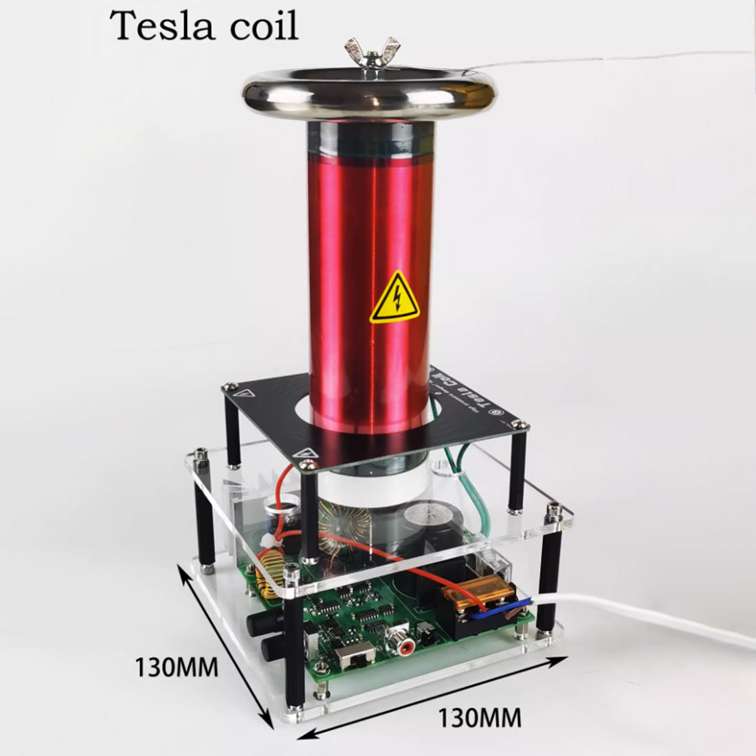 Compact Solid-State Tesla Coil with Musical Arc Playback - Innovative Science Experiment Gift Diyengmod