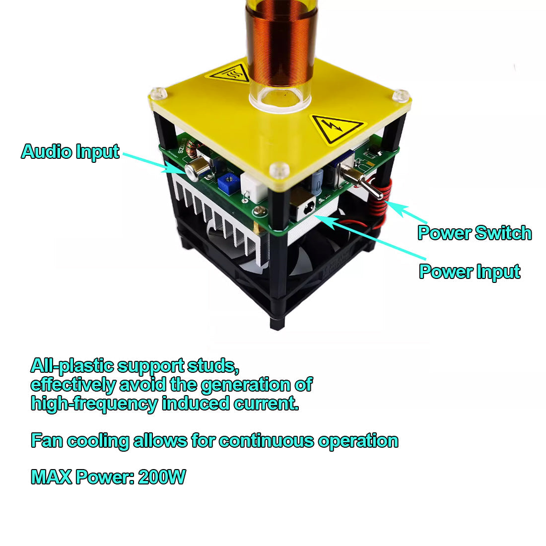 High-Frequency Tesla Coil Plasma Candle - Educational Science Experiment Tool and Unique Gift Diyengmod