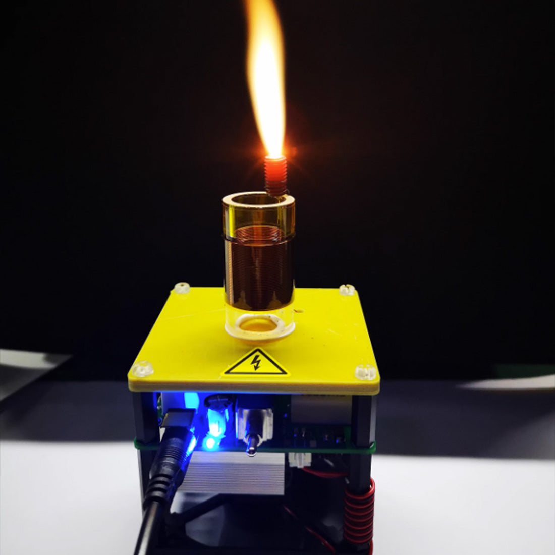 High-Frequency Tesla Coil Plasma Candle - Educational Science Experiment Tool and Unique Gift Diyengmod