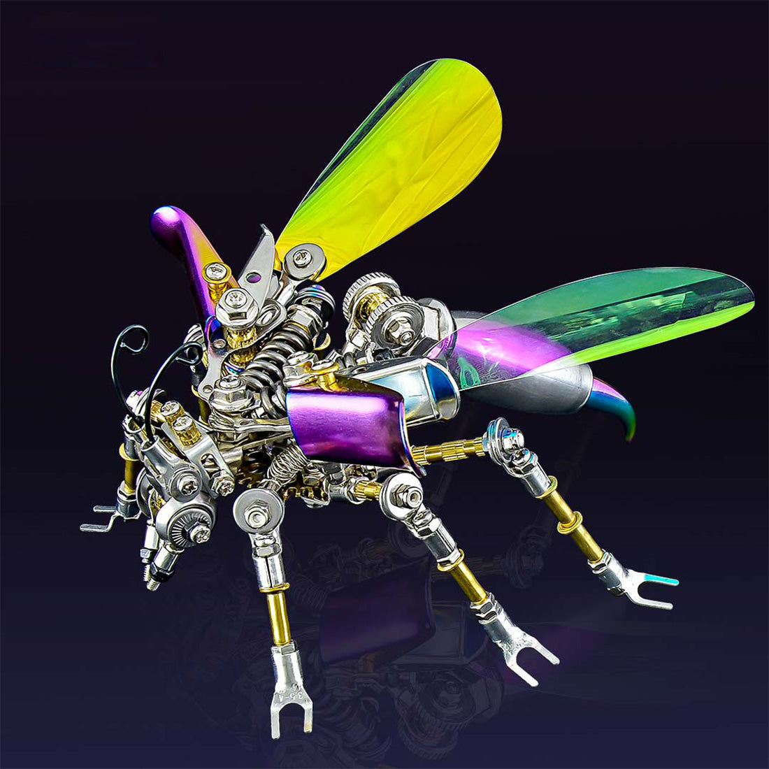 3D Metal DIY Mechanical Wasp Model Kit - 180PCS Assembly Toy by DIYEngMod 3D Puzzle Model Kit Diyengmod