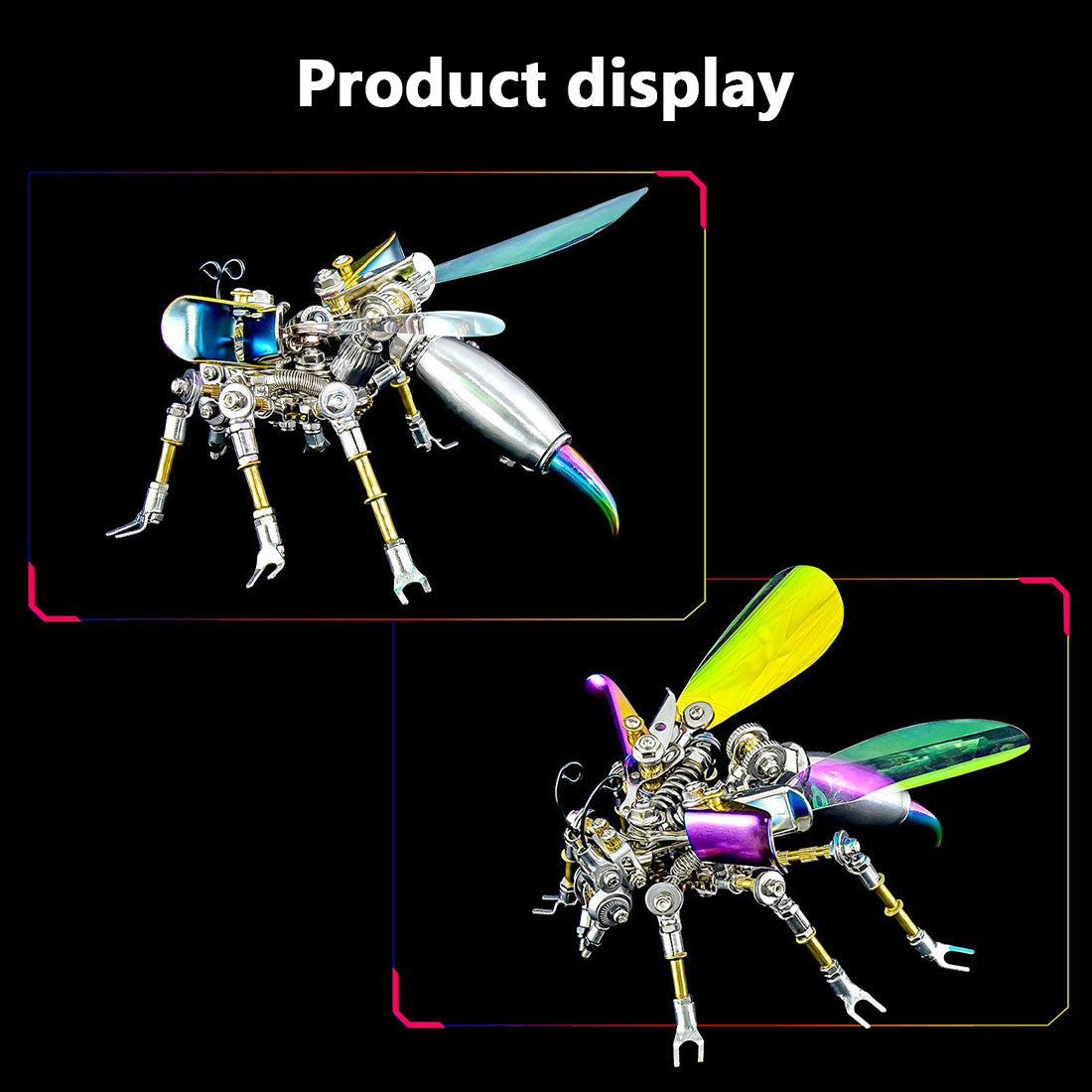 3D Metal DIY Mechanical Wasp Model Kit - 180PCS Assembly Toy by DIYEngMod 3D Puzzle Model Kit Diyengmod