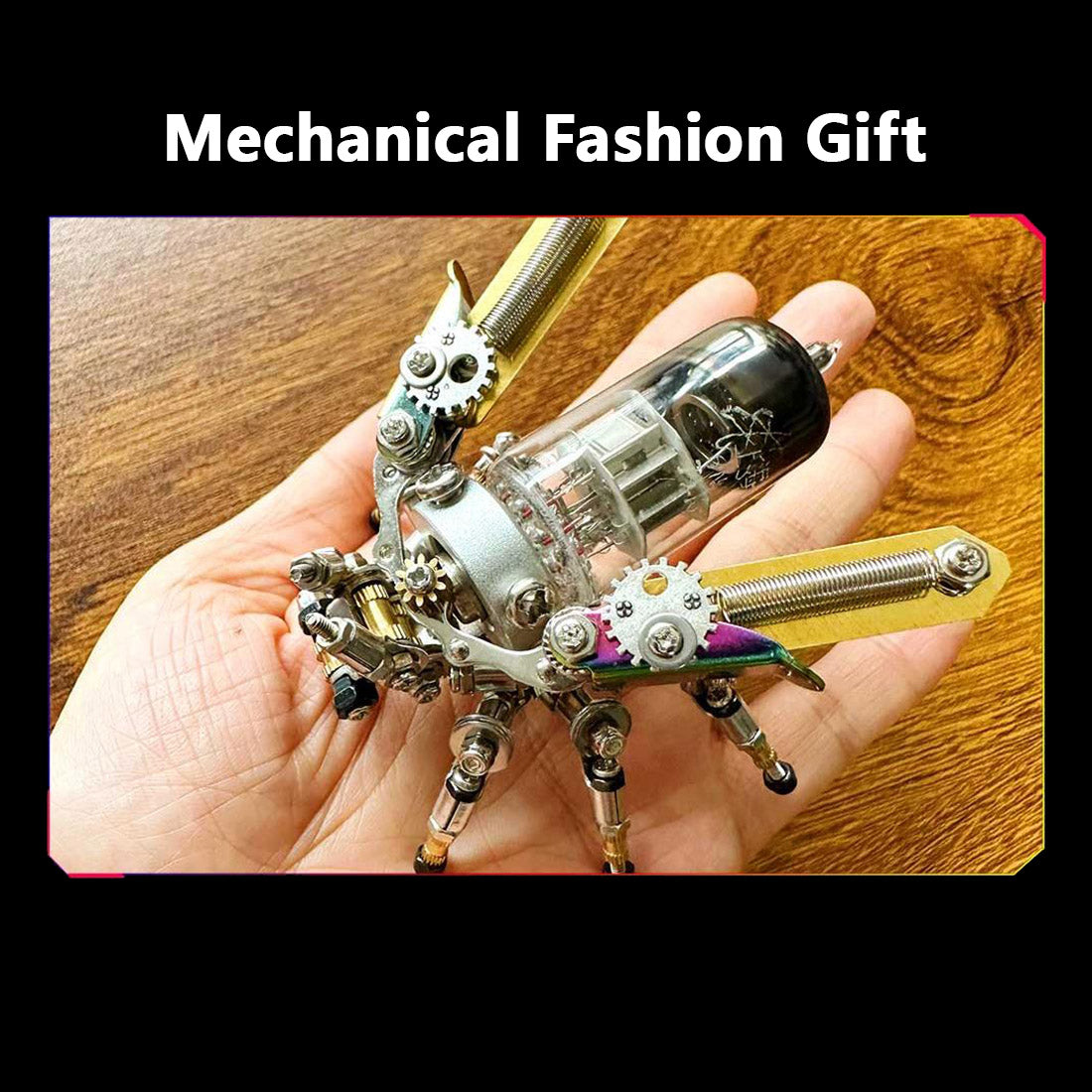 Colorful 3D Metal DIY Firefly Assembly Model - 200PCS Mechanical Insect Decoration 3D Puzzle Model Kit Diyengmod