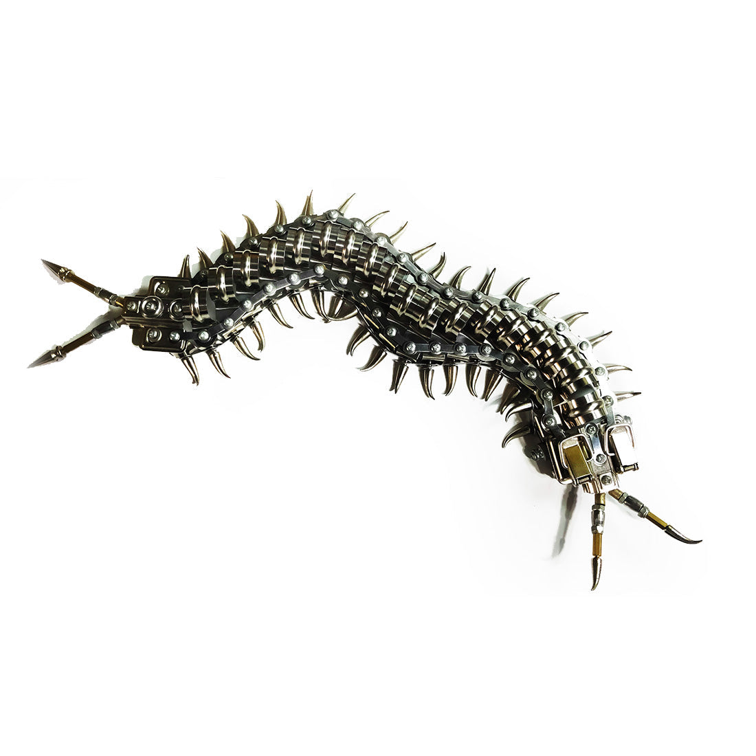 Movable 3D Metal Centipede Model Kit - 480PCS Creative DIY Assembly Toy 3D Puzzle Model Kit Diyengmod