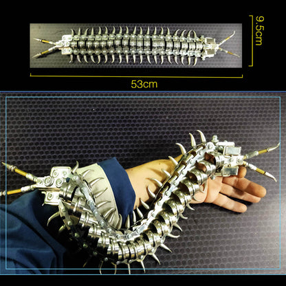 Movable 3D Metal Centipede Model Kit - 480PCS Creative DIY Assembly Toy 3D Puzzle Model Kit Diyengmod