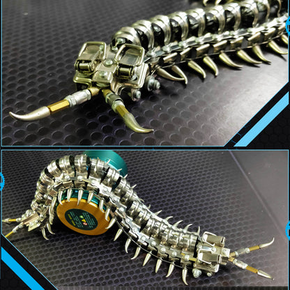 Movable 3D Metal Centipede Model Kit - 480PCS Creative DIY Assembly Toy 3D Puzzle Model Kit Diyengmod