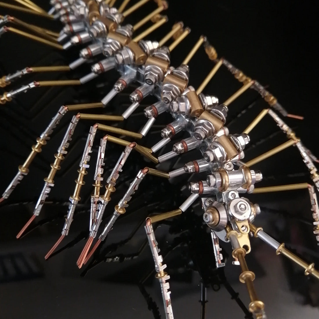 Steampunk Centipede 3D Metal Assembly Kit - Mechanical Punk Scutigera Model (700+PCS) 3D Puzzle Model Kit Diyengmod