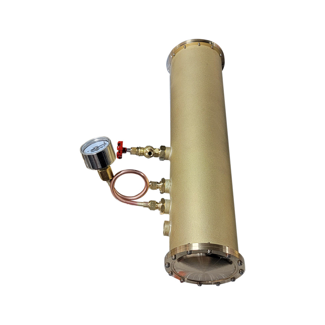 Brass Gas Tank for KACIO WS100L/WS100XL Horizontal Steam Boiler - DIY Engineering Modifications Accessories Diyengmod