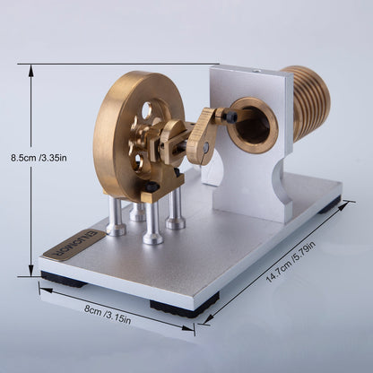 Premium Single Cylinder Stirling Engine Kit | Suction Fire Design - DIY Engineering Model Single Cylinder Stirling Engine Diyengmod