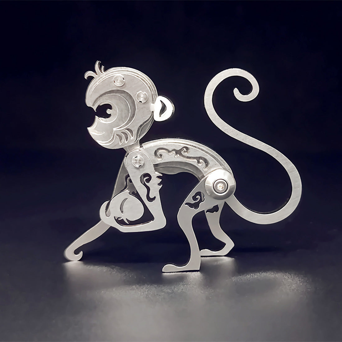 Mechanical 3D Zodiac Monkey Puzzle Kit - Metal Assembly Jigsaw Crafts for DIY Enthusiasts and Collectors 3D Puzzle Model Kit Diyengmod