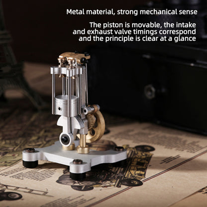 Mini Metal DIY 4-Stroke Internal Combustion Engine Model for Educational Science Demonstrations Engine Model Diyengmod