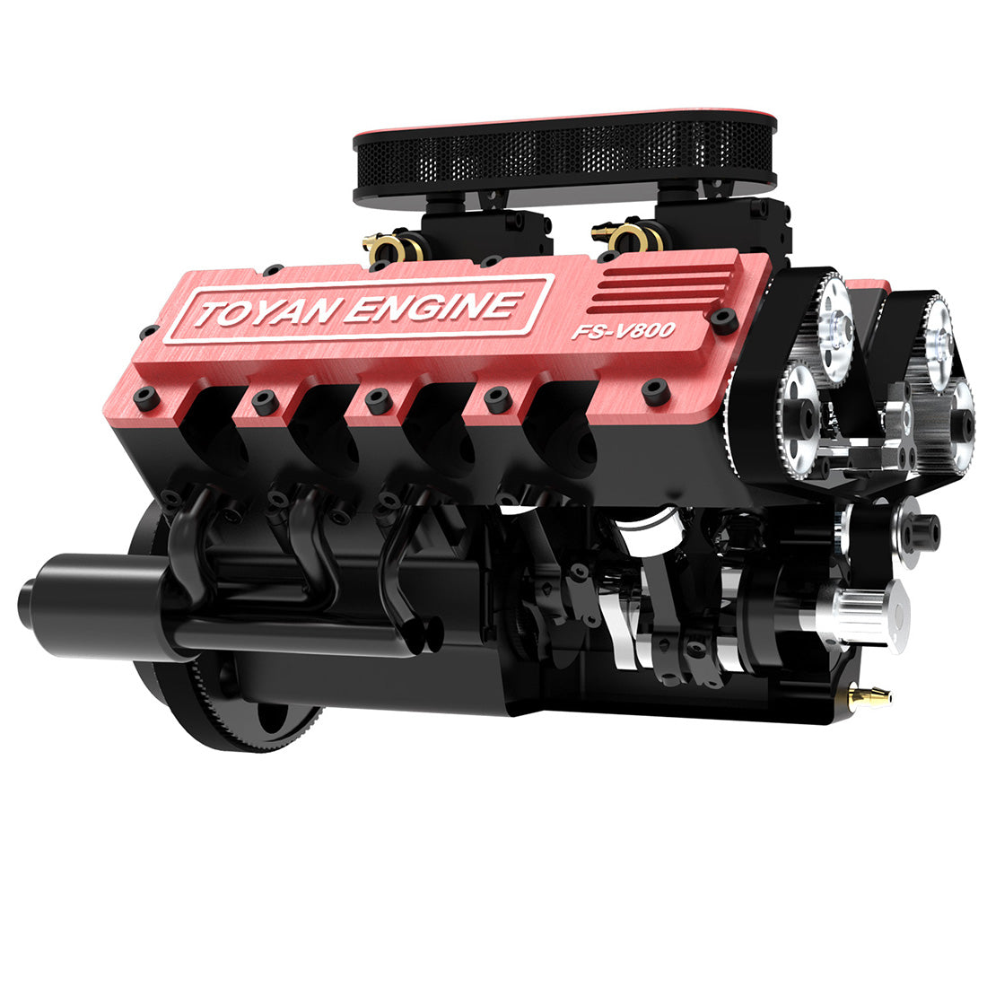 TOYAN FS-V800 28cc Nitro V8 Engine Kit - Build Your Own High-Performance Model Engine for RC Vehicles RC Engine Diyengmod