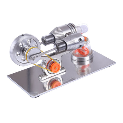 DIY Stirling Engine Kit with LED Light - Fun Educational Model for Science Experiments Stirling Engine with LED Diyengmod