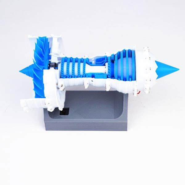 DIY 3D Printed Turbofan Aero Engine Model with Motor - Educational STEM Toy Engine Models Diyengmod