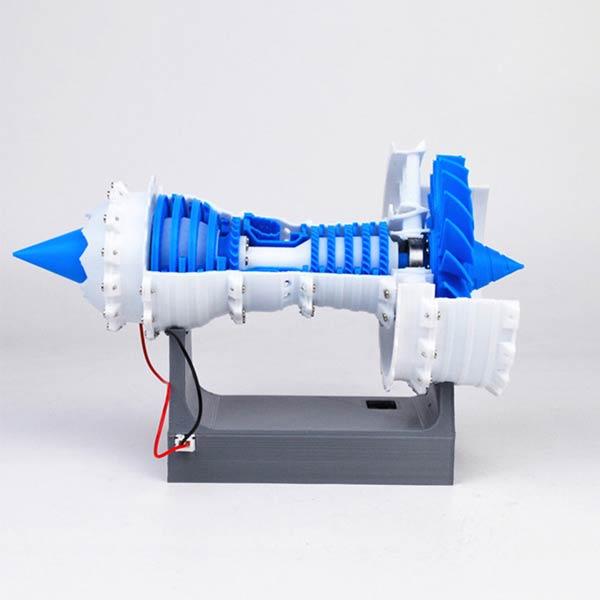 DIY 3D Printed Turbofan Aero Engine Model with Motor - Educational STEM Toy Engine Models Diyengmod