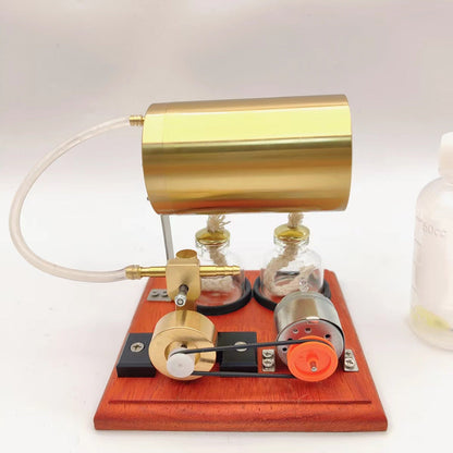 Mini Oscillating Steam Engine Generator - Educational Steam Power Model for Hobbyists and Gift Enthusiasts Steam Engine Diyengmod