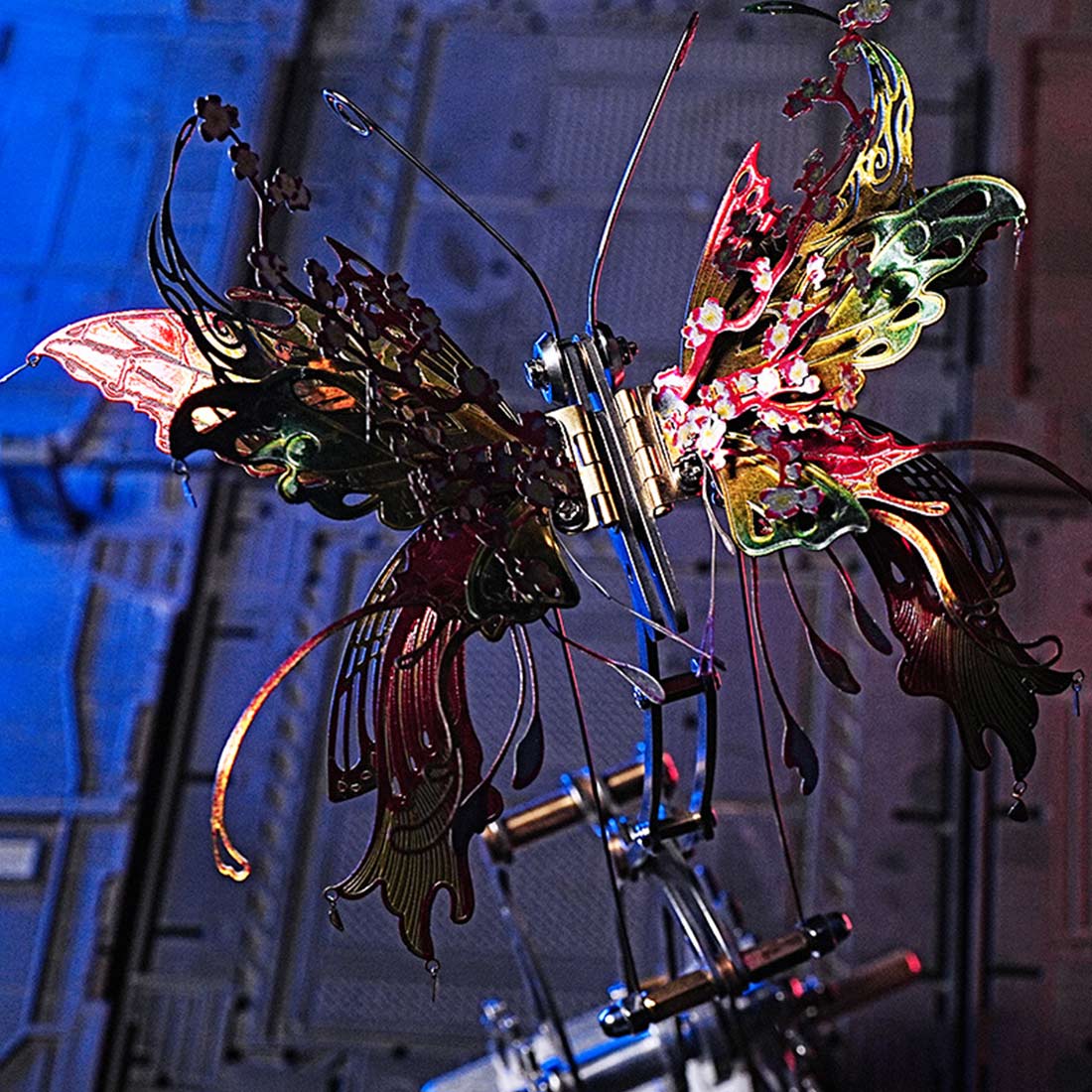 Steampunk 3D Metal Butterfly Model Kit with Mechanical Motion - DIYEngMod 3D Puzzle Model Kit Diyengmod