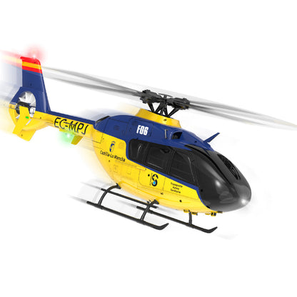 YU XIANG EC-135 1/36 Scale Brushless RC Helicopter with Dual-Shaft Drive and 6CH Stability System RC Airplanes Diyengmod